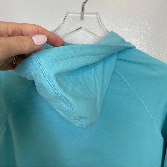 Z by Zella Aqua/Turquoise Full Zip Hoodie w/Two Side Pockets Tab Zip Cover Sz XS - Picture 10 of 13